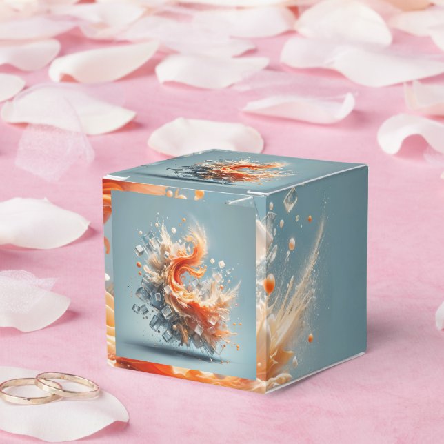 Tropical Splash Favor Box (Wedding)