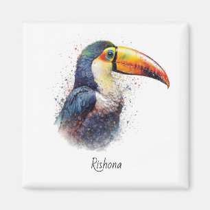 Tropical Splendour Toucan, custom Magnet