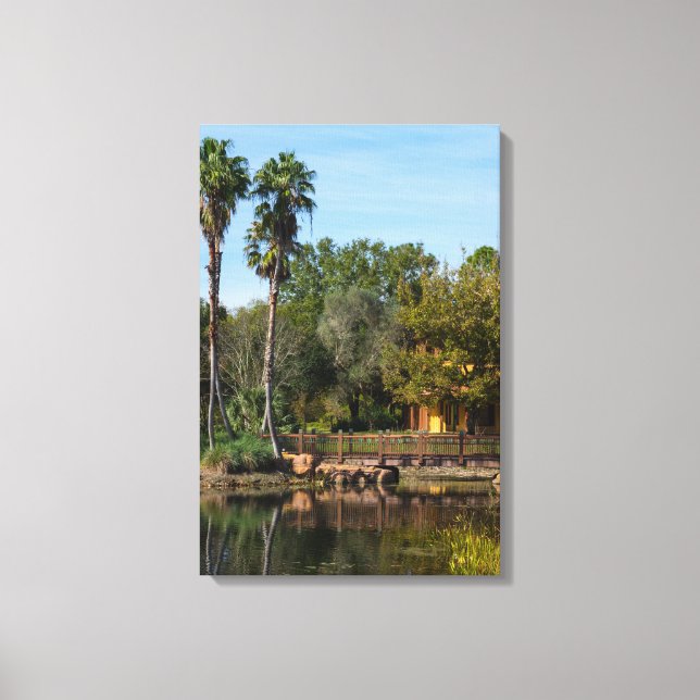 Tropical Springs Paradise Canvas Print (Front)