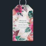 Tropical Stardust Garden Floral Paradise Wedding  Gift Tags<br><div class="desc">Matching items available.</div>