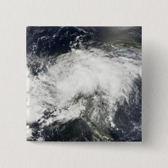 Tropical Storm Arthur 2 Inch Square Button (Front)
