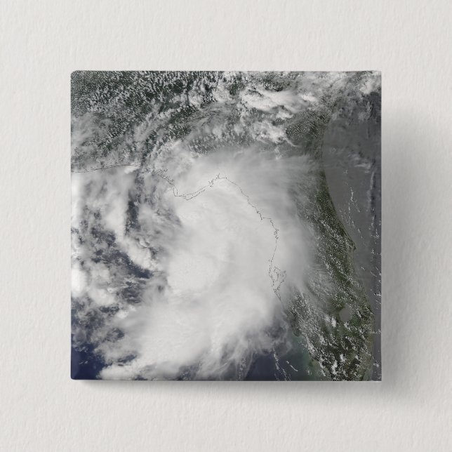 Tropical Storm Claudette 2 Inch Square Button (Front)