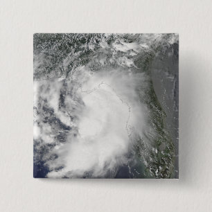 Tropical Storm Claudette 2 Inch Square Button