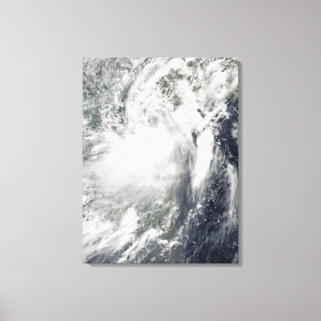 Tropical storm Conson approaching Vietnam Canvas Print (Front)
