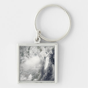 Tropical storm Conson approaching Vietnam Keychain