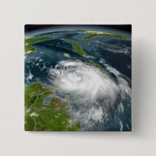 Tropical Storm Dennis 2 Inch Square Button