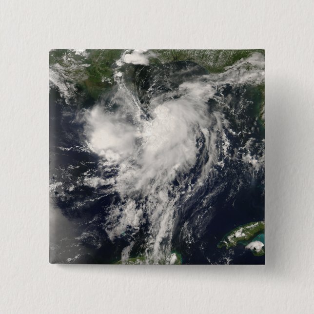 Tropical Storm Edouard 2 Inch Square Button (Front)