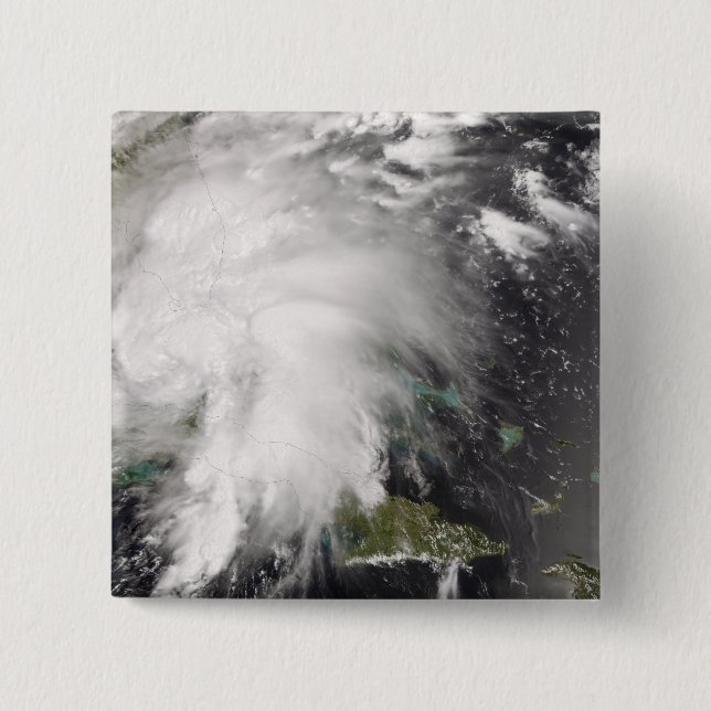 Tropical Storm Fay 5 2 Inch Square Button (Front)