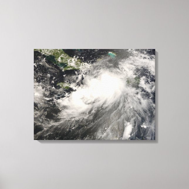 Tropical Storm Gustav in the Caribbean Sea Canvas Print (Front)