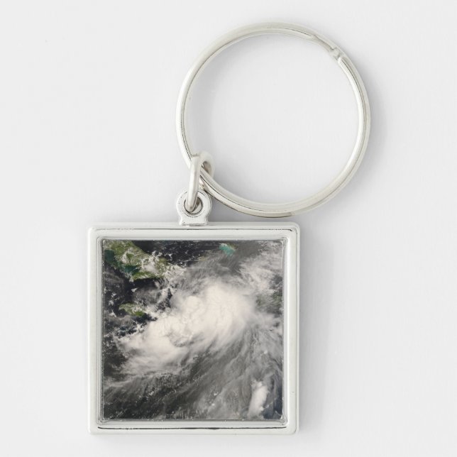Tropical Storm Gustav in the Caribbean Sea Keychain (Front)