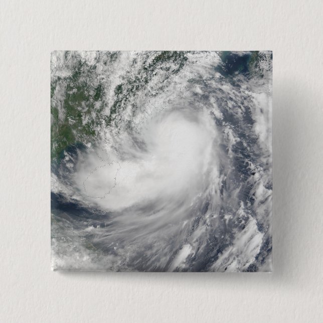 Tropical Storm Hagupit 2 Inch Square Button (Front)