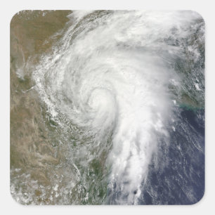 Tropical Storm Hermine over Texas Square Sticker