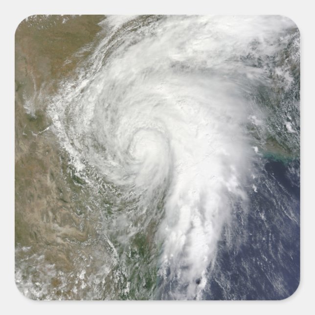 Tropical Storm Hermine over Texas Square Sticker (Front)