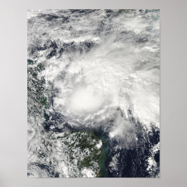 Tropical Storm Ida in the Caribbean Sea Poster (Front)