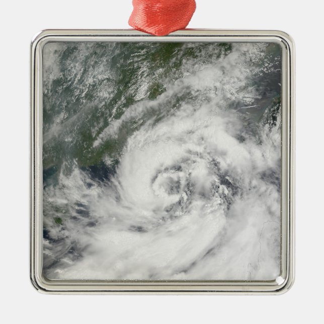 Tropical Storm Kammuri Metal Ornament (Front)