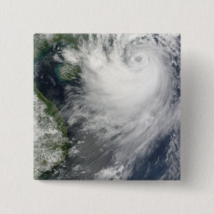 Tropical Storm Koppu nearing landfall 2 Inch Square Button