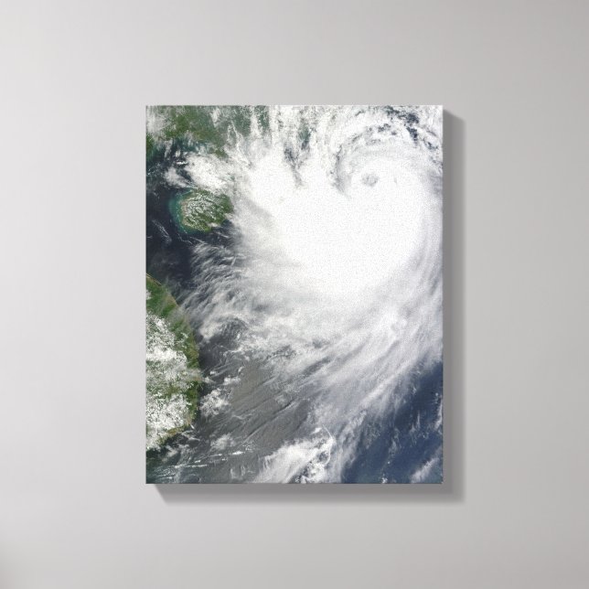 Tropical Storm Koppu nearing landfall Canvas Print (Front)