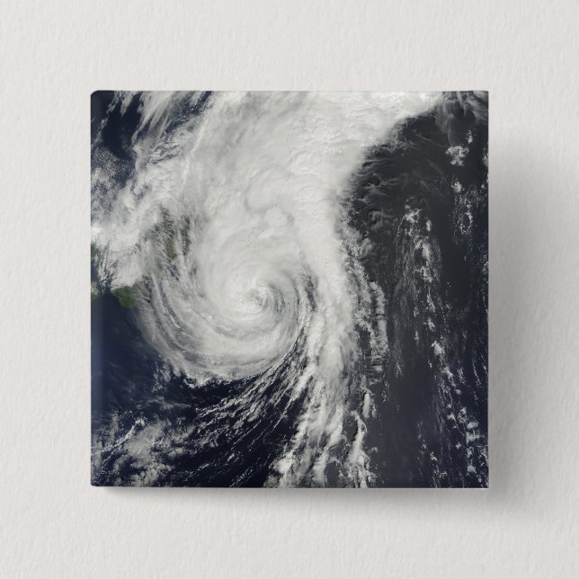 Tropical Storm Krovanh 2 Inch Square Button (Front)