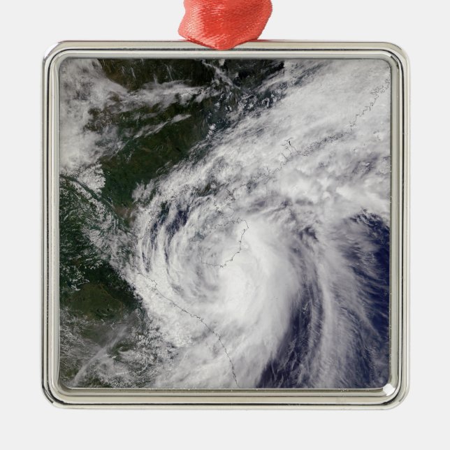 Tropical Storm Mekkhala Metal Ornament (Front)