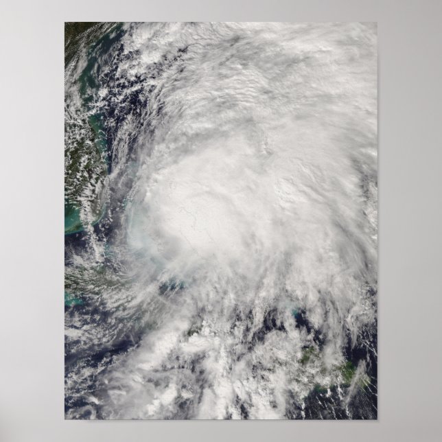 Tropical Storm Noel over the Bahamas Poster (Front)