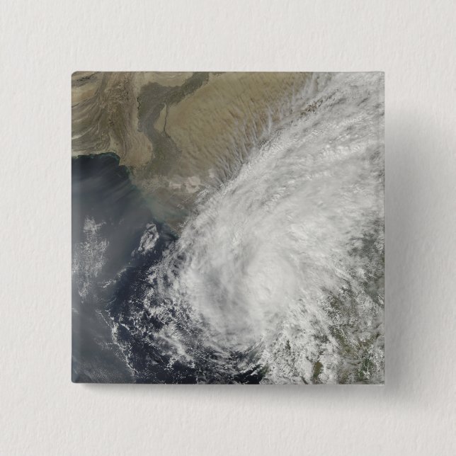 Tropical Storm Phyan 2 Inch Square Button (Front)