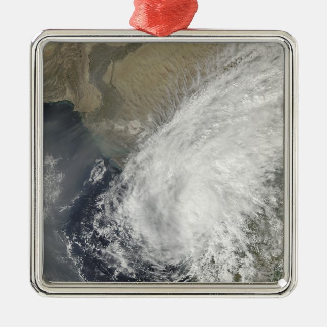 Tropical Storm Phyan Metal Ornament (Front)