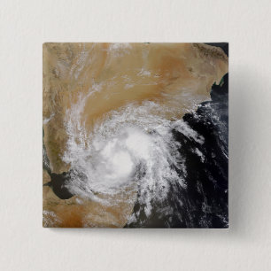 Tropical Storm Three in the northern Indian Oce 2 Inch Square Button