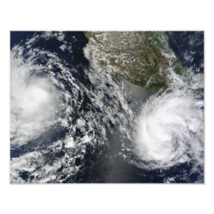 Tropical Storms Blas and Celia Photo Print