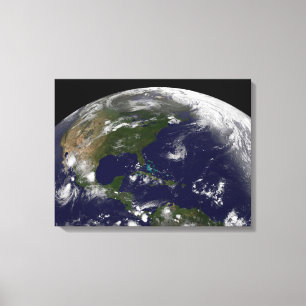 Tropical Storms On Planet Earth. Canvas Print