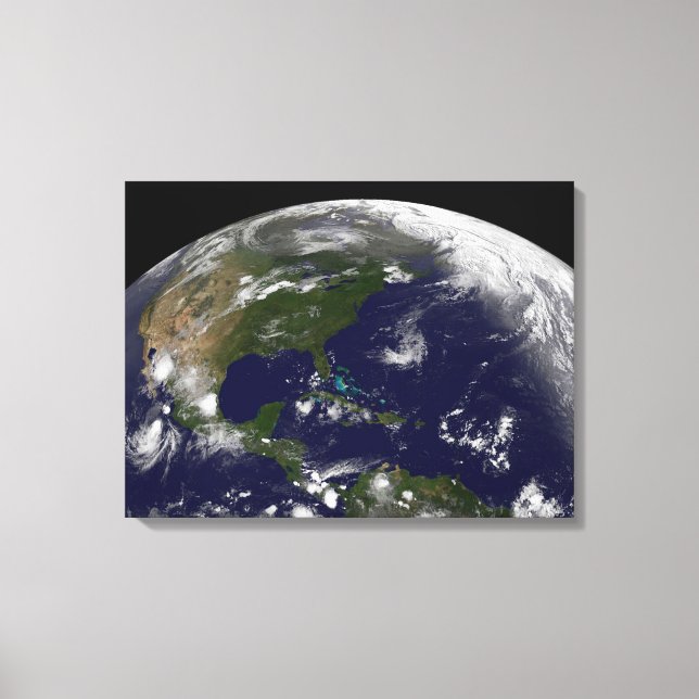 Tropical Storms On Planet Earth. Canvas Print (Front)