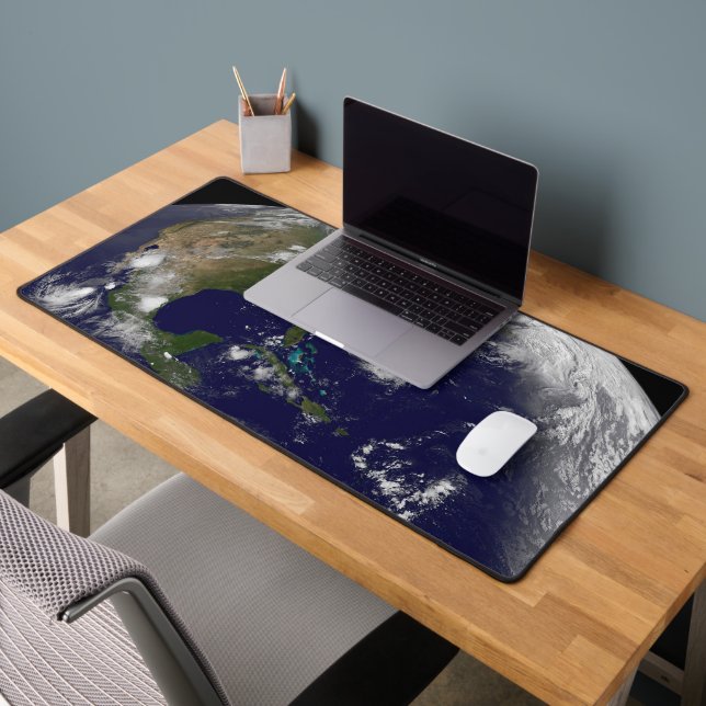 Tropical Storms On Planet Earth. Desk Mat (Office 2)