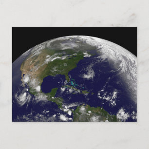 Tropical Storms On Planet Earth. Postcard