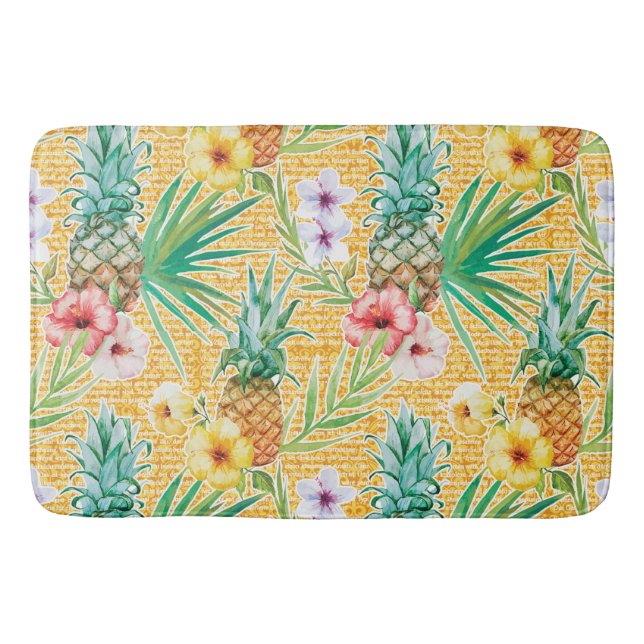 Tropical Summer Bath Mat (Front)