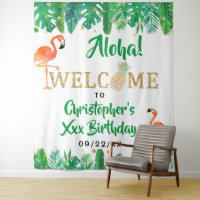 Tropical Summer Beach Luau Boys Birthday