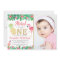 Tropical Summer Beach Luau Girl Photo 1st Birthday