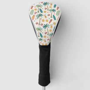 Tropical Summer Beach Pattern (1) Golf Head Cover