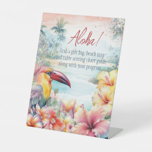 Tropical Summer Beach Table Sign
