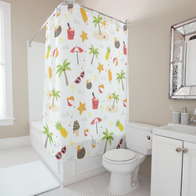 Tropical Summer Beach Vacation Pattern Design (In Situ)