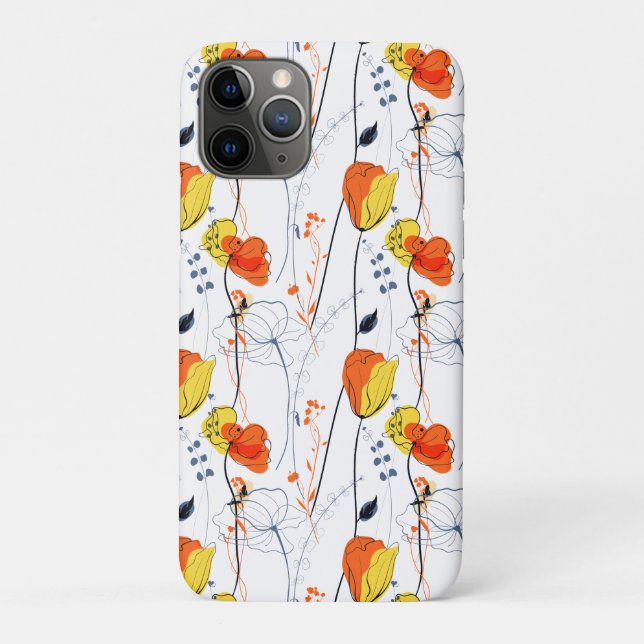 Tropical summer | Beautiful yellow  florals Design Case-Mate iPhone Case (Back)