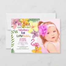 Tropical Summer Birthday Invitation