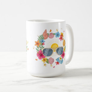 Tropical Summer Coffee Mug Cute Tea Cup