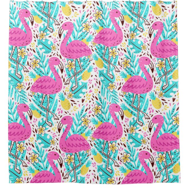 Tropical Summer Flamingo: Bright Pattern Elements (Front)