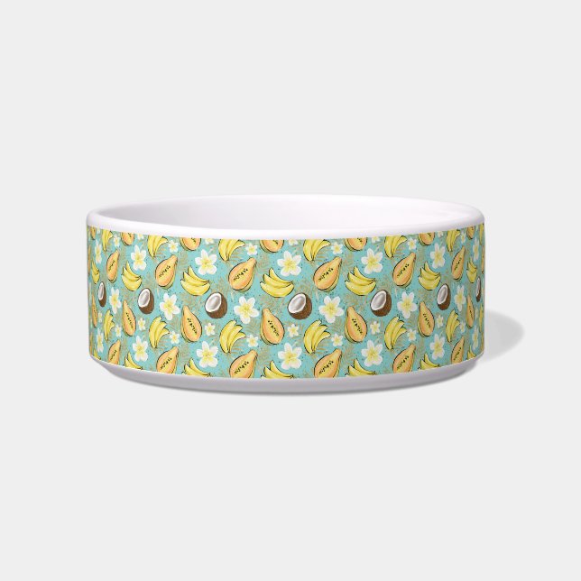 Tropical Summer Fruit Pattern Bowl (Front)