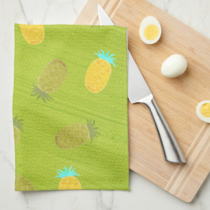 Tropical Summer Fruits Kiwi Green Kitchen Towel