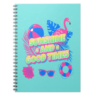 Tropical Summer Fun Vibes Notebook
