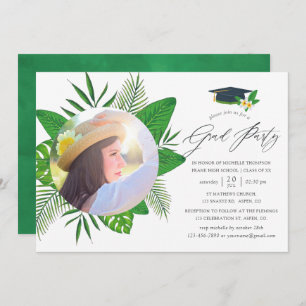 Tropical Summer Graduation Party Invitation