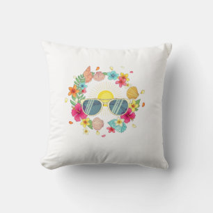 Tropical Summer Heart Lunettes de soleil Coussin d