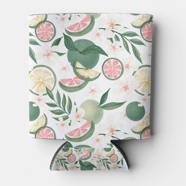 Tropical Summer Limes Can Cooler (Front)