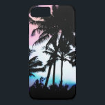 Tropical Summer Palm Trees Pink Blue Sunset Sky Case-Mate iPhone Case<br><div class="desc">Stylize your electronic device, whether that's a phone case, sleeve, cover, or another device accessory, with this stylish design. It features an artistic modern pink and blue tropical summer sunset sky and black palm trees, print that will add a custom and personalized flair to your own style of fashion. Or...</div>
