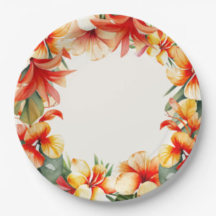 Tropical Summer Party Paper Plate